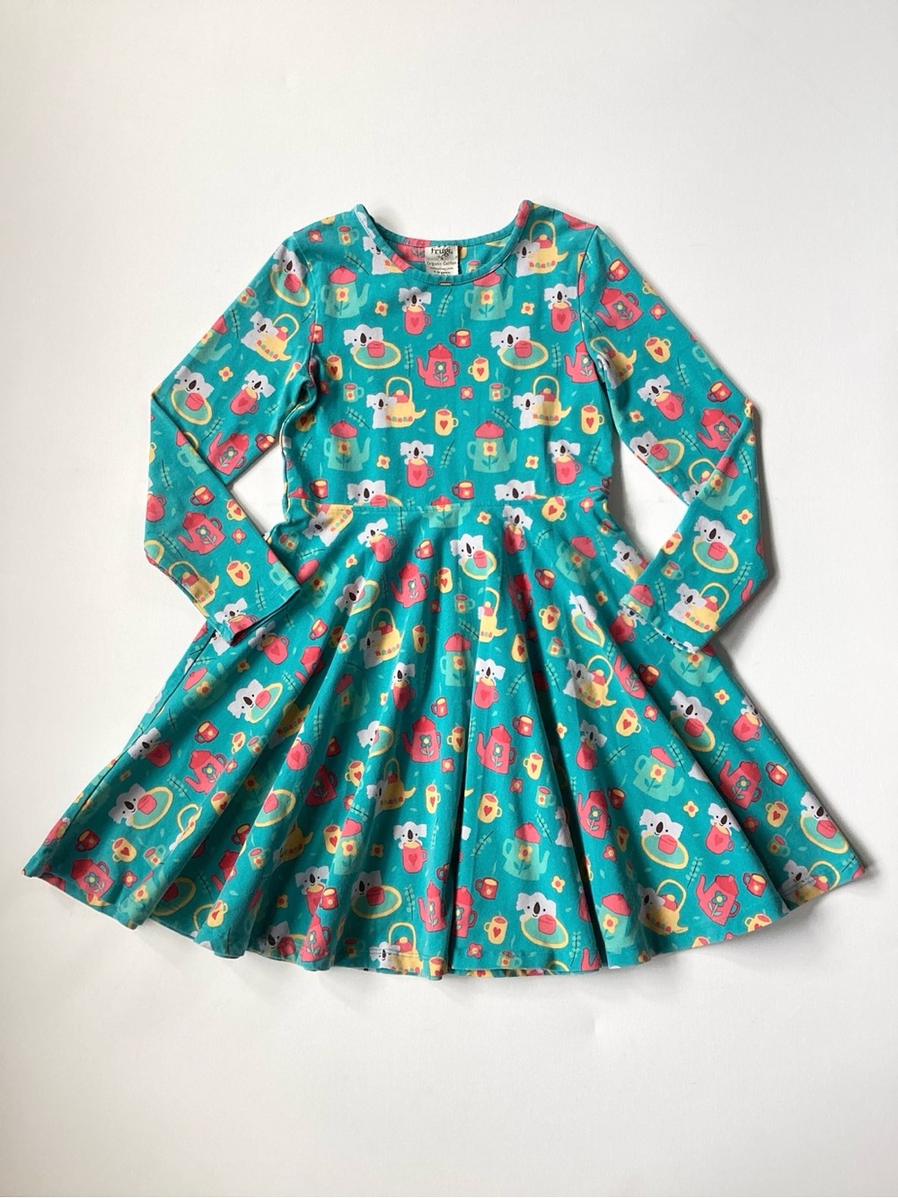 Frugi Koala Tea Party Twirl Dress
